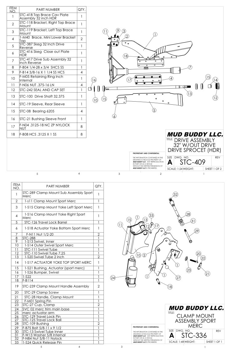 HDR Parts Exploded View